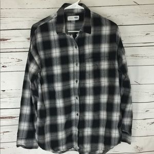 OLD NAVY Boyfriend Flannel Top